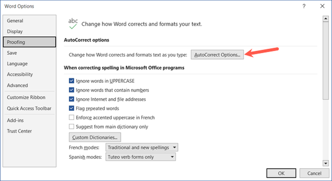 Autocorrect Options Button 8 Default Microsoft Word Settings You Should Change