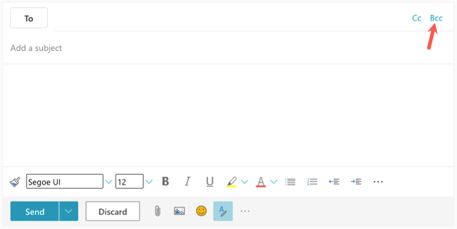 How to Add a BCC in Outlook Emails