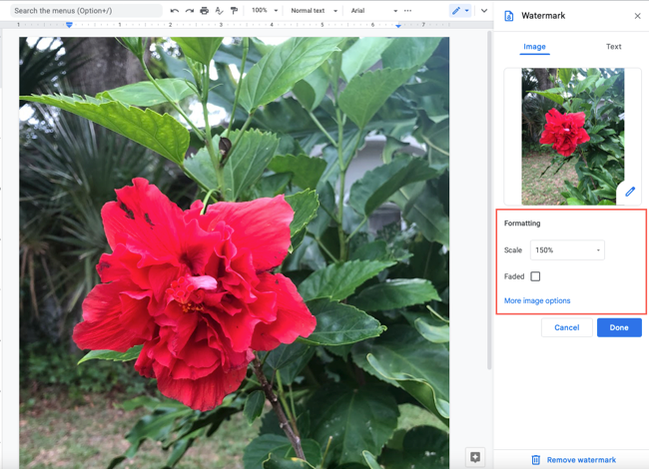How to Add a Background Image in Google Docs