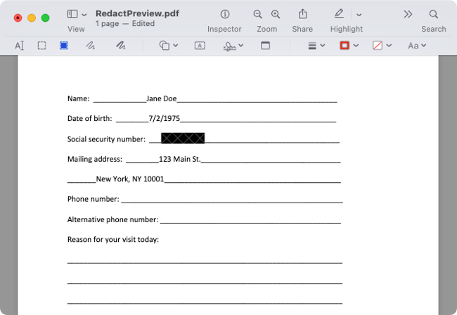 How to Redact a PDF in Preview on Mac