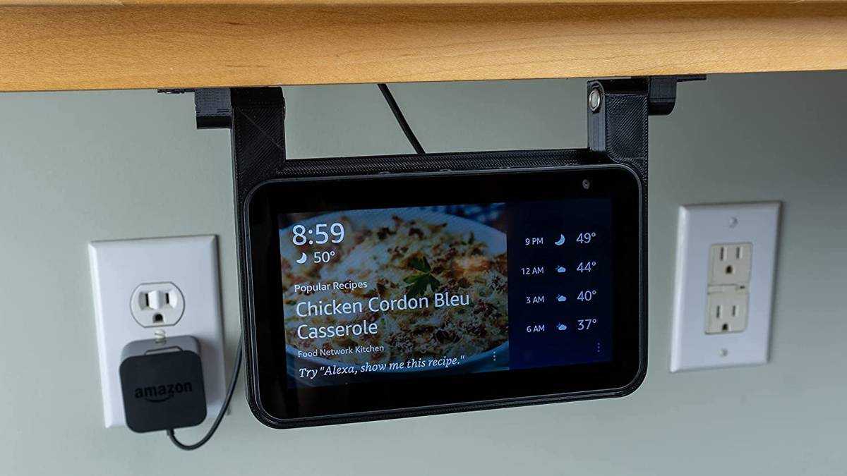 Save Counter Space by Under-Mounting Your Smart Display