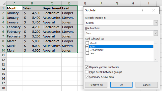 How to Group and Collapse Rows in Microsoft Excel