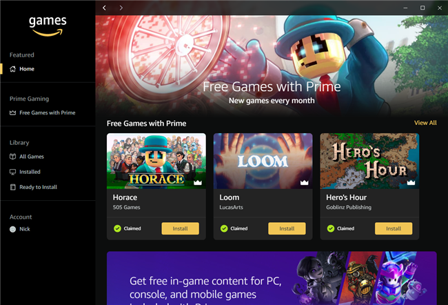 How to Claim Your Free Games and In-Game Items From Prime Gaming