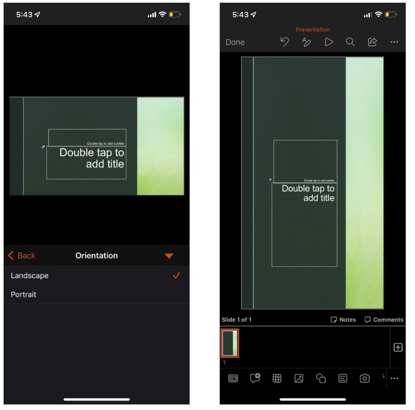 Microsoft PowerPoint on iPhone & iPad Is Going Vertical