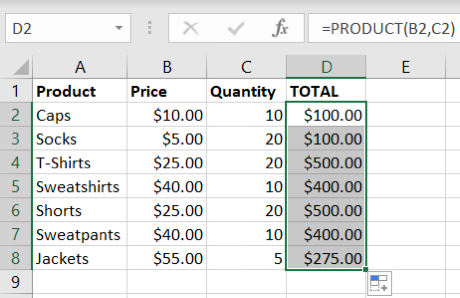 Multiply Column Excel How to Multiply Columns in Microsoft Excel