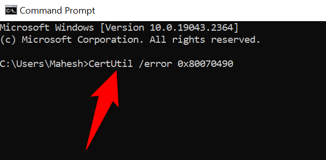 How to Look Up Windows Error Codes on the Command Line
