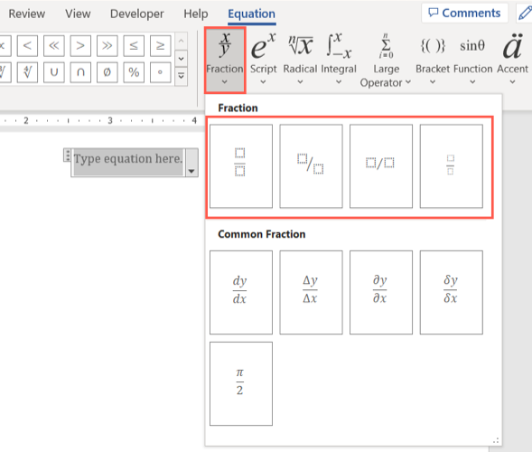 How To Make A Fraction In Microsoft Word how-to-make-a-fraction-in-microsoft-word
