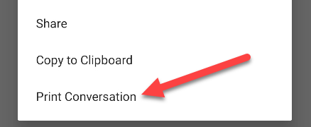 Android Print Dialog How to Print Text Messages From Android