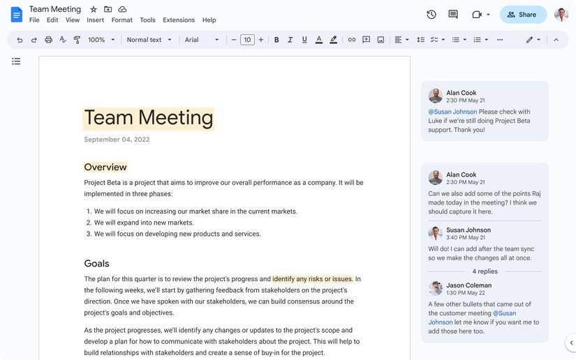 Google Docs Has a New Design to Match Gmail