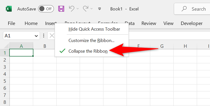 How to Show the Ribbon in Microsoft Excel, Word, and Outlook