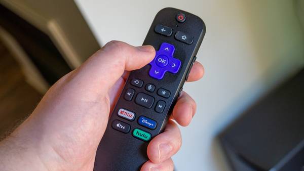 Photo of a Roku remote