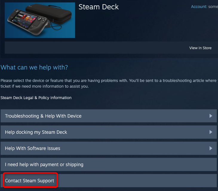 Steam Tech Support How to RMA Your Steam Deck