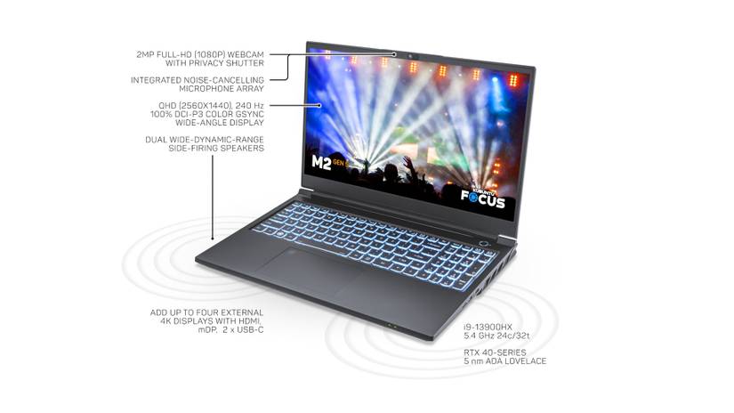 Kubuntu Focus M2 Gen 5 Is a Linux Laptop With RTX 4000 GPUs