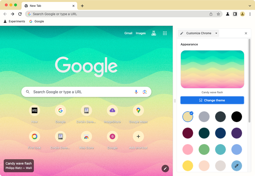 You Can Now Change Google Chrome's Look With One Click