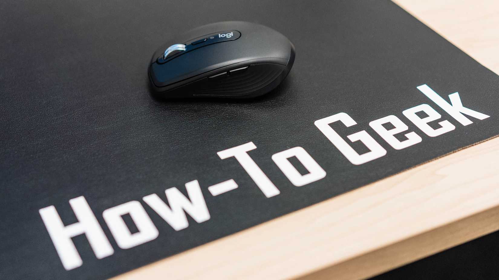 The Logitech MX Anywhere 3S on a desk.