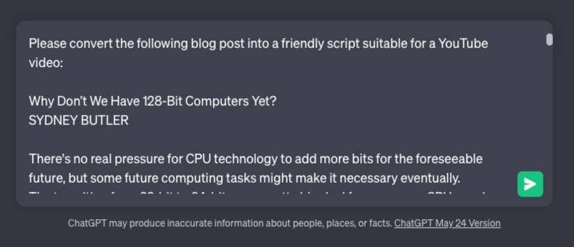 How to Use ChatGPT to Transform Writing Into Another Format