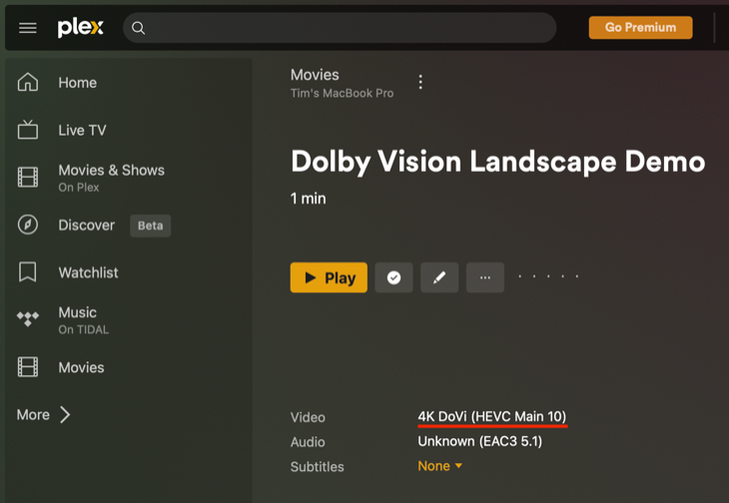 Vision Plex Software Does Plex Support Dolby Vision?