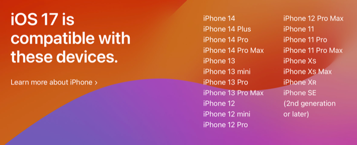 Will iOS 17 and iPadOS Run on my iPhone or iPad?