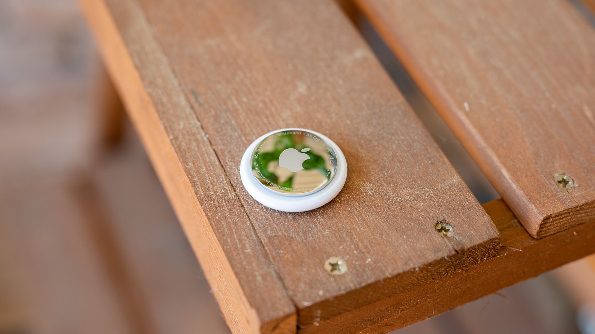 Apple AirTag on a table