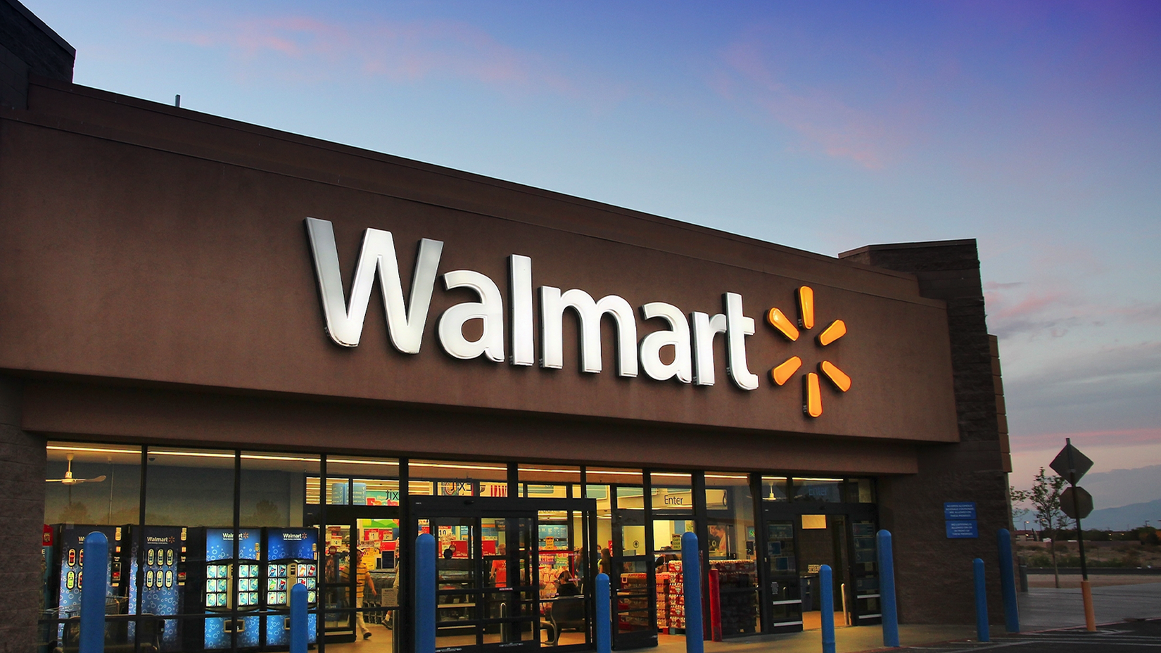 Outside visual of a Walmart.