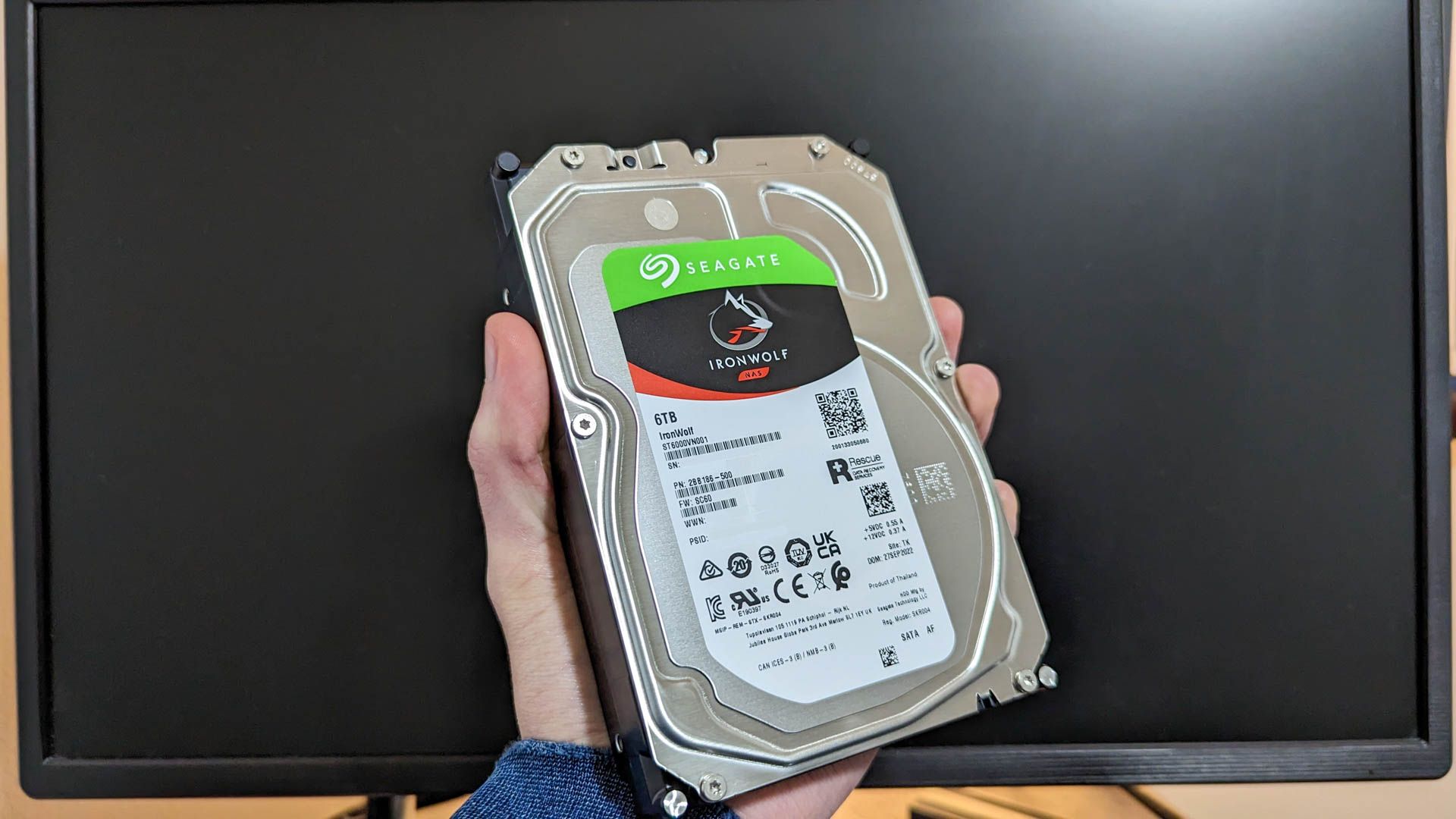 A large mechanical hard drive. 