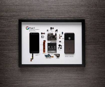 Exclusive First Look: GRID Studios' Google Pixel 1 Framed Art