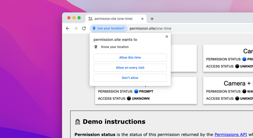 Google Chrome 116 Arrives With One-Time Permissions
