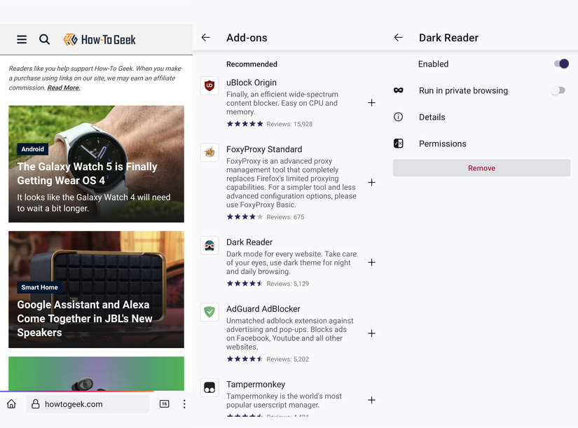 4 Android Browsers That Support Extensions