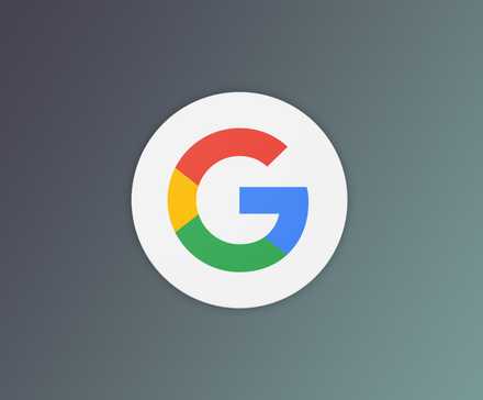 Google logo next to a plain background.