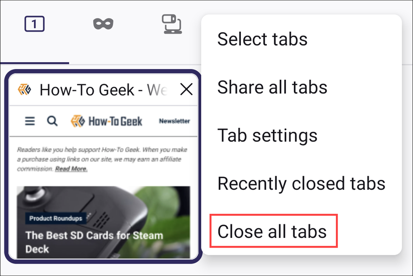 Close Tabs Tutorial How to Close Tabs on Android