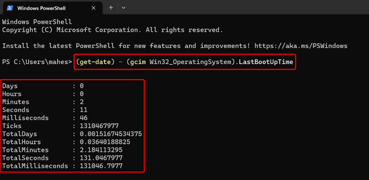 How to Check Your Computer Uptime on Windows 11 and 10