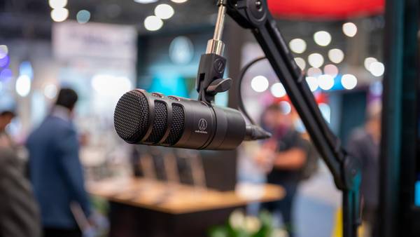 Audio-Technical AT 2040 Hypercardioid Dynamic Podcast Microphone at CES 2023