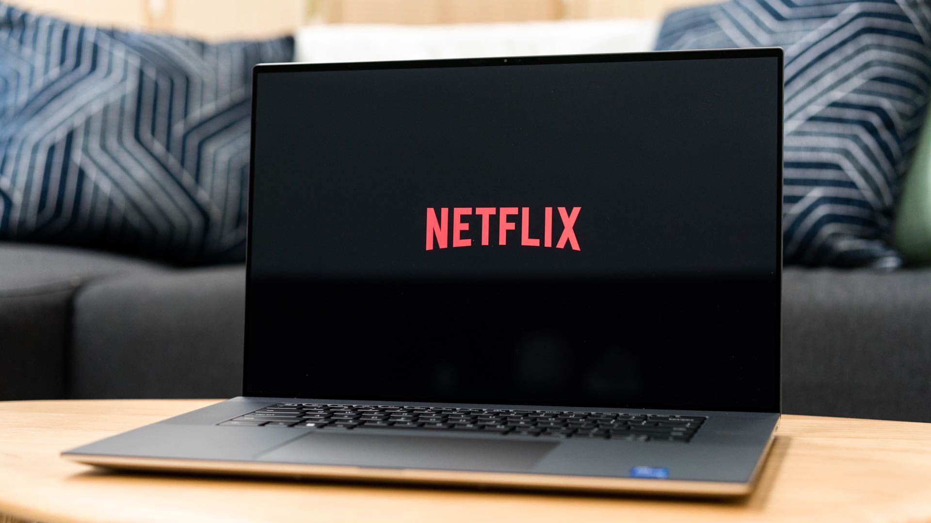 Netflix open on a laptop. 