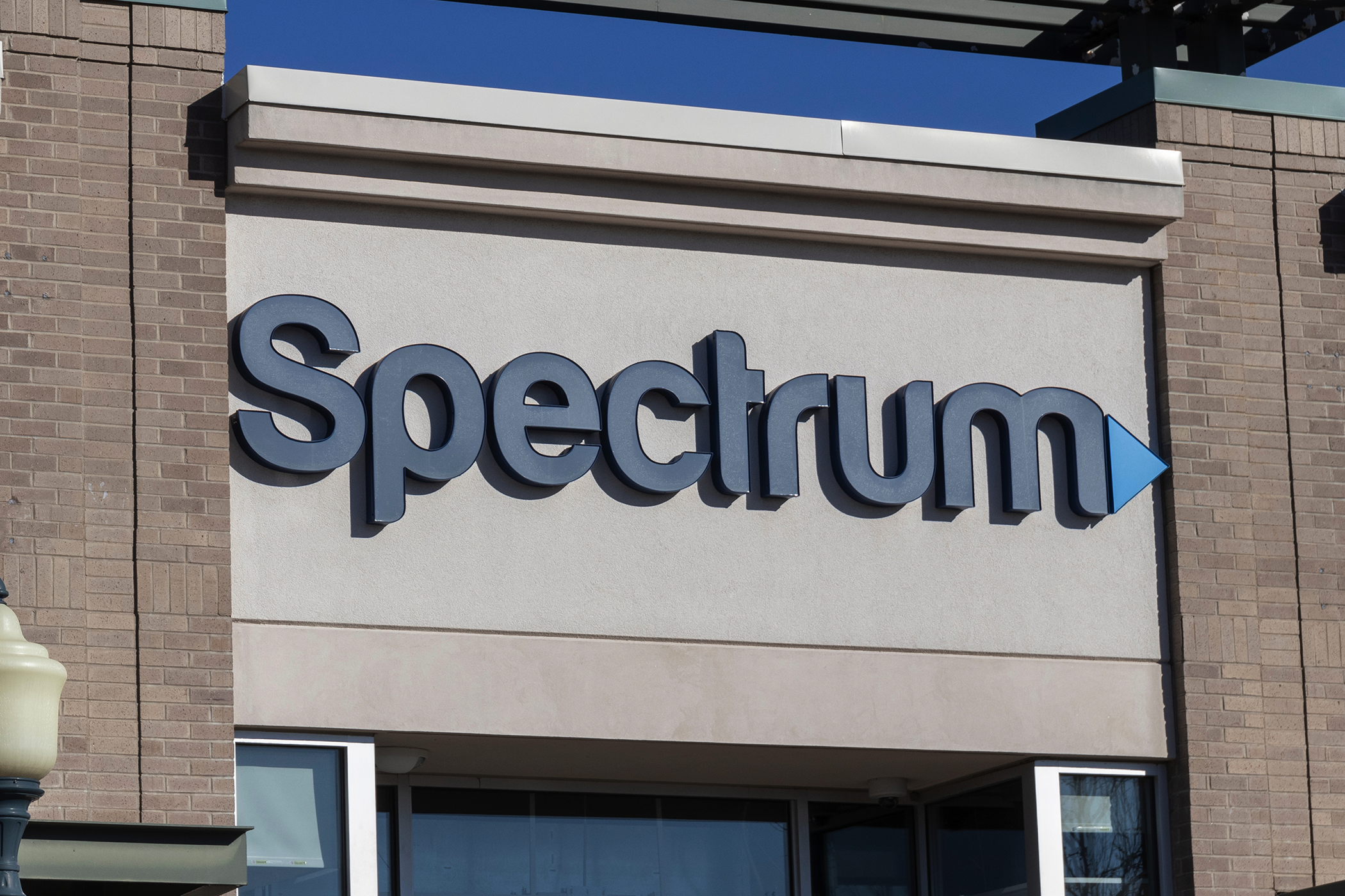 Spectrum signage at a retail location.