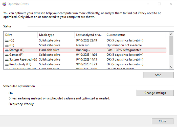 Defragmentation Example How to Defragment Your Hard Drive on Windows 10