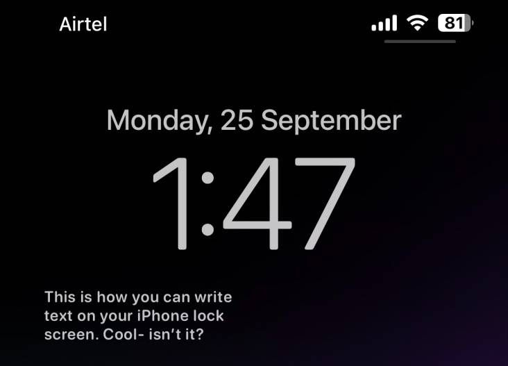 How to Add Text to Your iPhone Lock Screen