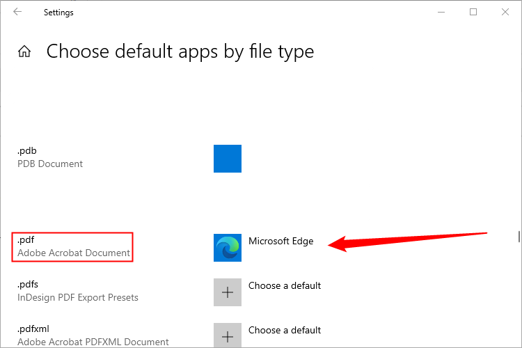 Pdf Default Photo How to Change the Default PDF Reader in Windows 10