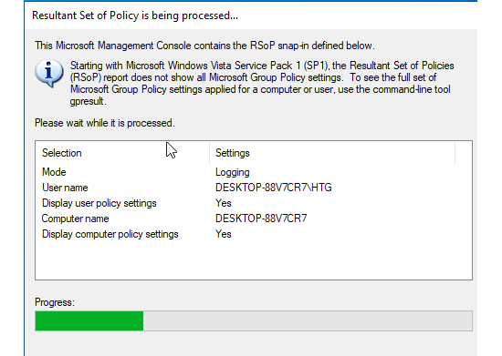 RSOP scanning.