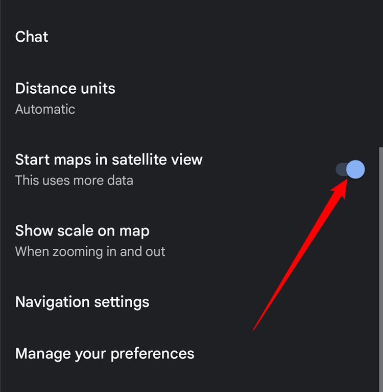 How to Start Google Maps in Satellite View