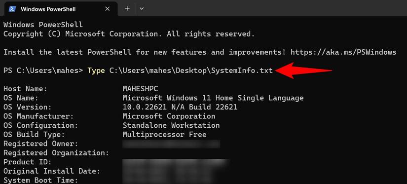 Read File Command Powershell How to Send a PowerShell Command's Output to a File