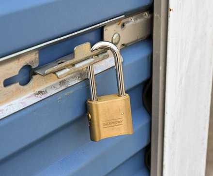 A physical lock.