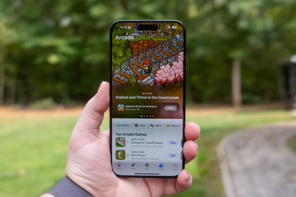 Apple Arcade running on the Apple iPhone 15 Pro Max.