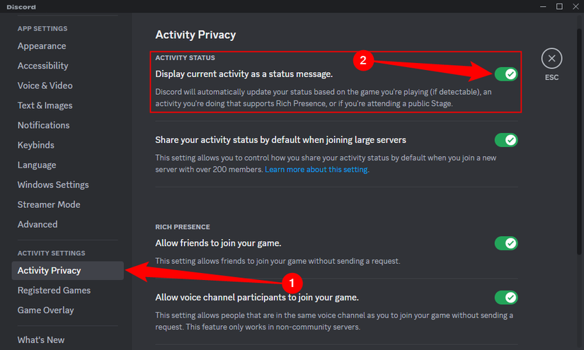 How to Hide What Game You're Playing on Discord