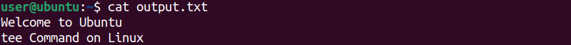 How to Use the tee Command on Linux