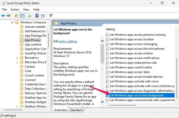 How to Disable Background Apps in Windows 11