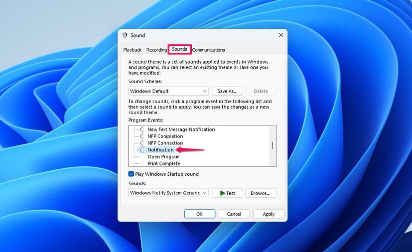 How to Change the Notification Sound on Windows 11