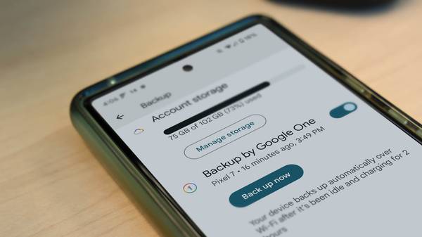Pixel Google One Backup
