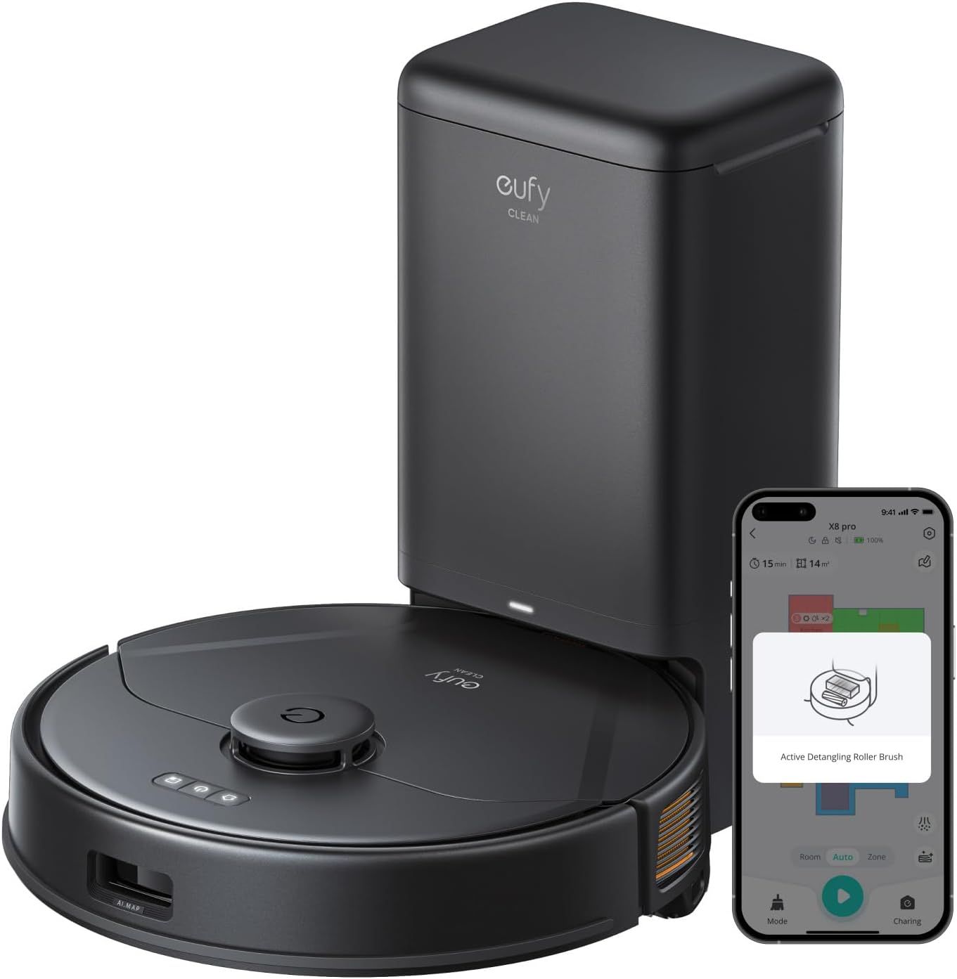 Anker　eufy　x8 Anker eufy RoboVac X8 with Brushes, 2000Pa x2 Suction, iPath