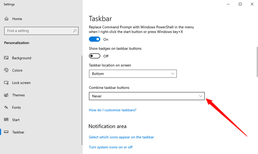 How to Customize the Taskbar in Windows 10