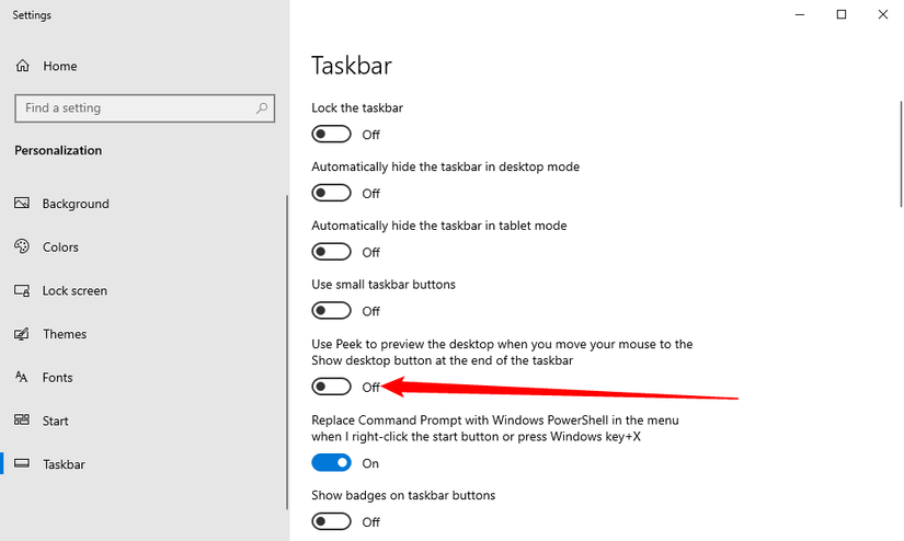 How to Customize the Taskbar in Windows 10